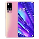 Unlocked Smartphone, 6.53Inch Cellphone 4GB 128GB Dual Card Dual Standby 4G Smartphone for Android Support Fingerprint Unlock, Face Unlocked, GPS (Pink)