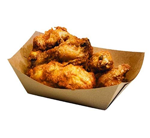 Bagcraft EcoCraft Food Trays, 3 lb Capacity, Natural, Paper, 500/Carton