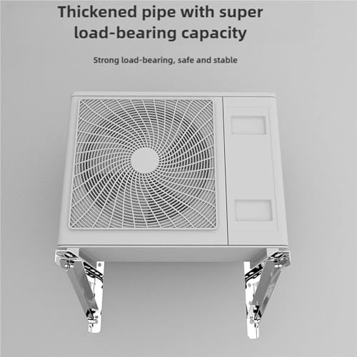 Support climatiseur acier inoxydable 55x55cm pour pompe à chaleur - 4