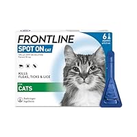 FRONTLINE Spot On Flea & Tick Treatment for Cats - 6 Pipettes