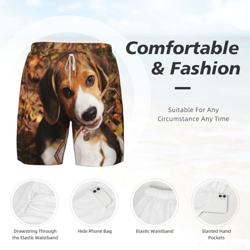 Short de bain pour homme anti-humidité imprimé beagle d'été - 5