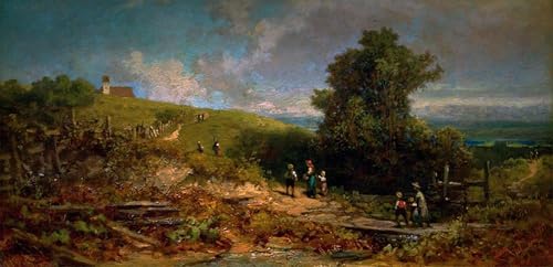 Tableaux le veuf de Carl Spitzweg impression sur toile 60x90cm pour murale