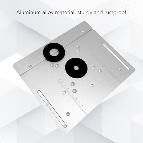 Miniatura 2 de Placa De Inserción De Aleación De Aluminio De Alta Dureza 2 En 1 Tablero Abatible De Mesa De Enrutador Para Fresadora De Banco De Carpintería Máquina Cortadora Para Enrutador