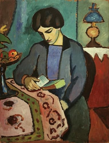 Art Pour Décoration Chambre La femme de l'artiste d'August Macke 60x90cm