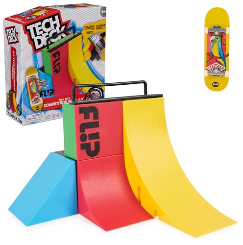 Tech Deck - Finger Skate - Starter Set X-Connect Competition Wall 100% Modulable À Construire Et Personnaliser + 1 Mini Planche Exclusive - Mini Skate Doigt -...