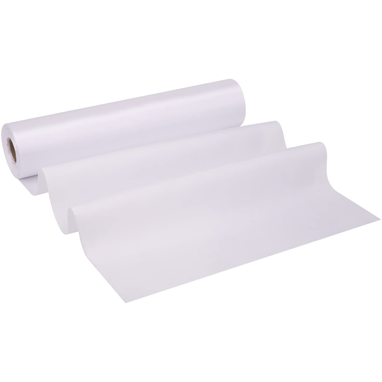 Trimming Shop White Satin Fabric Roll, 20m x 29cm - Image 4