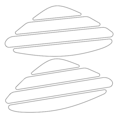 Bande adhésive latérale universelle transparente anti-rayure pour carénage