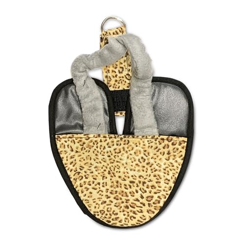 Hen Holster Premium Starter Kit - Bird Diaper, Wrap Around for Larger Pigeons, Small Breed Hens & Roosters - Leak-Proof, Comfortable Bird Harness with Sewn-in Liner & Hook & Loop Closure - XS, Leopard