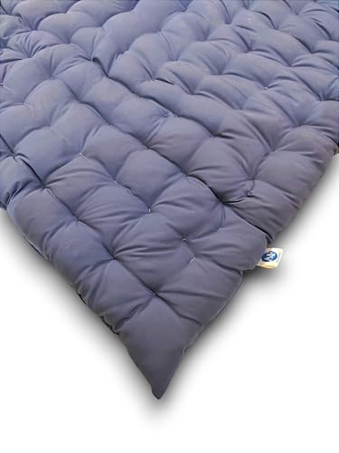 Image of ATOOTFUSION Soft Cotton Quilt Mattress | Foldable for Floor Light Weight Filled Single Firm Cotton Quilt Mattress Gadda (1 Sleeping Capacity, 3 x 6 ft or 72 x 36 Inches) (Grey)