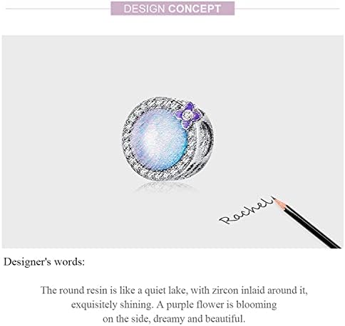 Miniatura 5 de 925 Sterling Silver Bead Charms for Jewelry Bracelets Exquisite Statement Charm for Necklaces for Women and Teen Girls Holiday Christmas Gifts