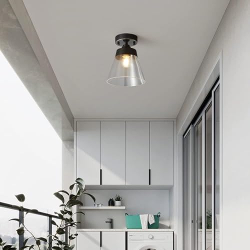 Lámparas de techo modernas para iluminar y decorar la entrada y el pasillo de tu casa 3