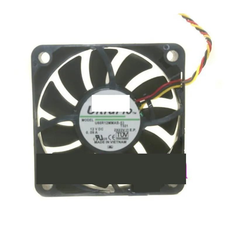 6cm U60R12MMAB-53 6015 12v0.09a Ventola di Raffreddamento silenziosa Cuscinetto Idraulico