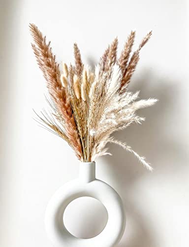 Pampas Grass | 40 Stems | 45cm – Natural Dried Pampas Bouquet | Artisan Home Décor Real Dried Boho Plant | Dried Plants…