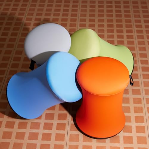Image of TopJob Boba Chair Stylish Active Wobble Stool, ADHD Chair, Improves Posture and Focus, Ergonomic with Height Adjustable Stool for Adults Children for Home Office, Study Room (Lime Green)