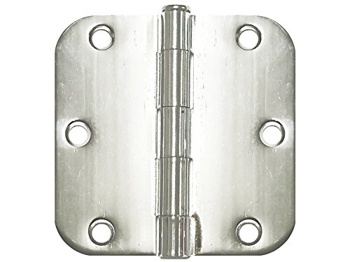 Polished Chrome Lock Door Round Knob Handle Entry/Privacy/Passage/Dummy/Deadbolt/Handleset 5765CR (Door Hinge (3.5" X 3.5" inch))