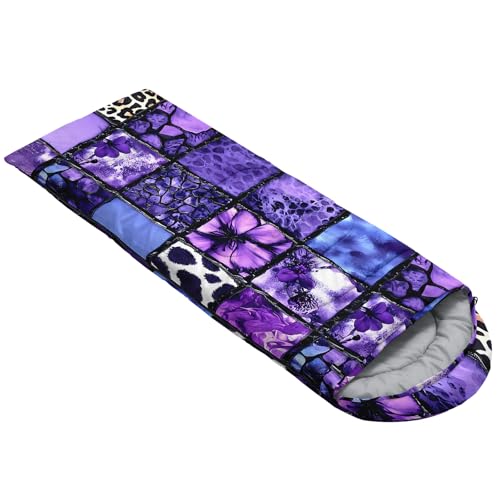 Image of QOOMO Ball Flower Camping Sleeping Bags,3 Season Warm & Cool Weather,Lightweight,Waterproof Sleeping Bags for Adults & Kids,Traveling,and Outdoors,Camping Gear Equipment