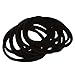 Produktbild Fenteer 10er Pack Haargummis 8cm elastisch Haarzopf Gummiband Pferdeschwanz Zopfgummi Zopfband - Schwarz