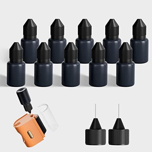 Roller Stamp Refill Ink, Identity Theft Protection Roller Stamps - Refills (10 Refills, Ink Refill)