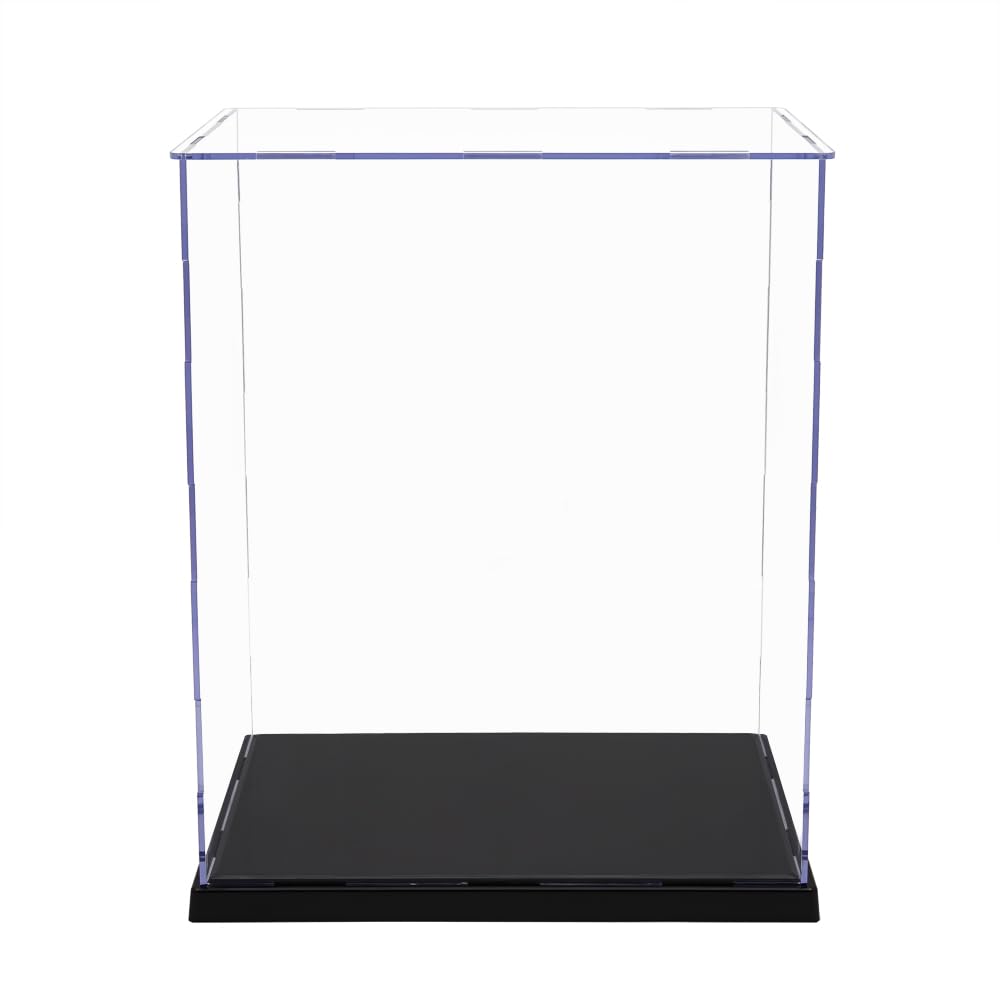 Odoria Teca Espositiva Acrilica Vetrina: 30 cm Alta Scatola Protettore Trasparente per Bambole Action Figure Statue Trofei 25 cm Oggetti da Collezione, Montaggio Richiesto