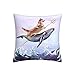 Copricuscini Divertente Aquadog The Cor-Gi A Whale Dog Federe Bifacciale Federa Quadrate Cuscino Copricuscini 45X45Cm per Divano, Soggiorno, Sedia