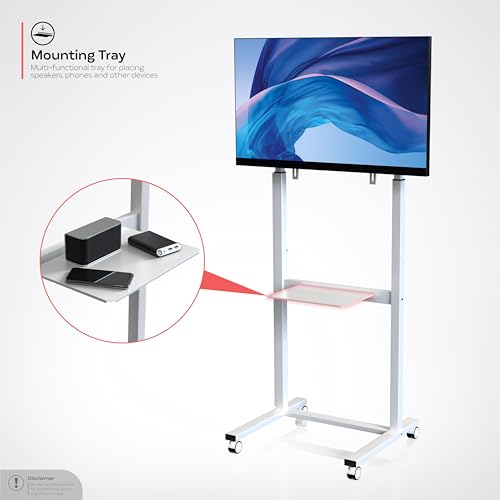 Rolling TV Mount – CTA Rolling TV Mount with Cable Management for Monitors up to 65 inches - Image 3