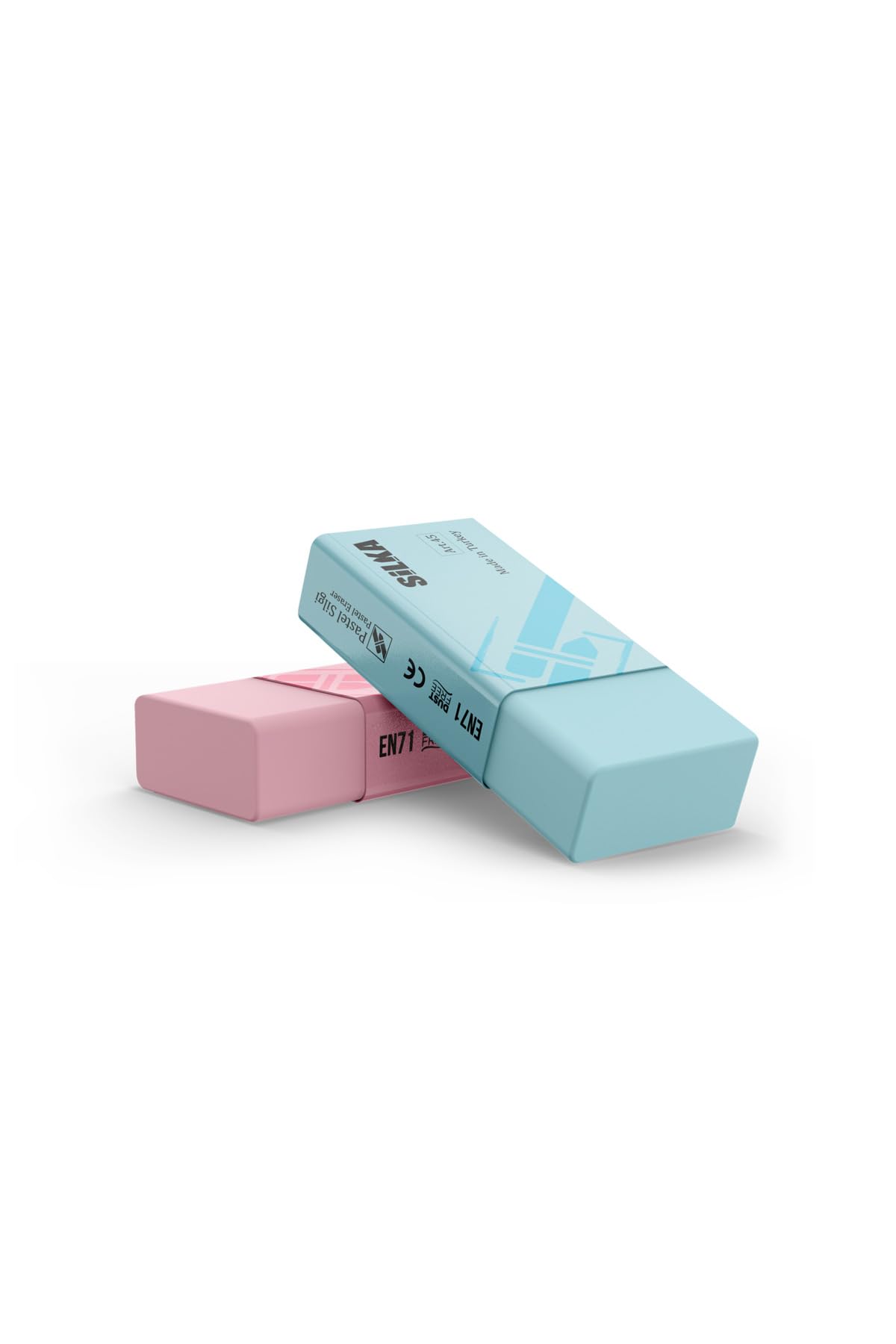 SİLKA 1 Adet Silgi Pastel Random Renk Art.45, 6140.00036