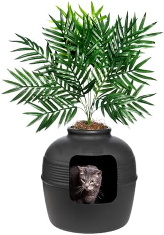 Good Pet Stuff Hidden Litter Box Planter, Decorative Cat Litter E...