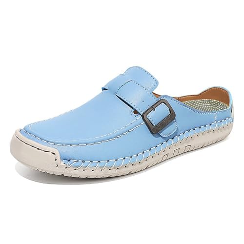 Sandalias planas cómodas de día a día estilo palas monocromáticas 4