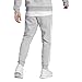 adidas Men's Essentials Fleece Tapered Cuffed 3-Stripes Pants, Medium Grey Heather