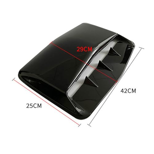 Écope décorative de capot universelle en ABS aspect carbone B