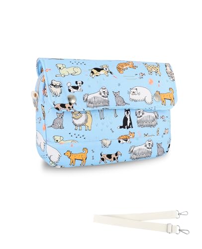 ANZOME Girl Bike Basket - Fun Bike Handlebar Bag for Young Riders and Stylish Moms, Doubles as a Shoulder Bag or Crossbody Bag (animal)