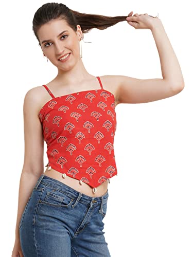 Image of POPWINGS Casual Solid Puff-Sleeves Crop Top for Women || V-Neck Crop Top for Women || Half-Sleeves Summer Crop Top for Women || Crop Tops for Women Fancy Crop Top for Women