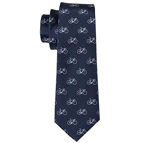 Image of Barry.Wang Fun Animal Ties for Men Designer Handkerchief Cufflink WOVEN Casual Necktie Set Festival