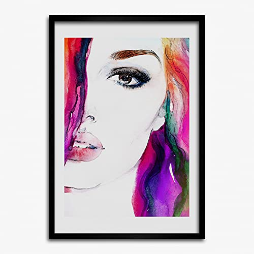 Cadre en bois décoratif Tulup 50x70 cm avec affiche de luxe