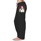 Duola Women's Sweatpants Elvis Presley Music Style Black Size M