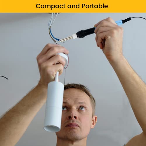 Berkling Electric Soldering Iron Kit With Digital Lcd Display, Quick Heat Up, Wide And Precise Adjustable Temperature Range, Up To 90 Watt And 520C, Includes Solder Wick 2Mm / 1.5M For Desoldering #TOP5