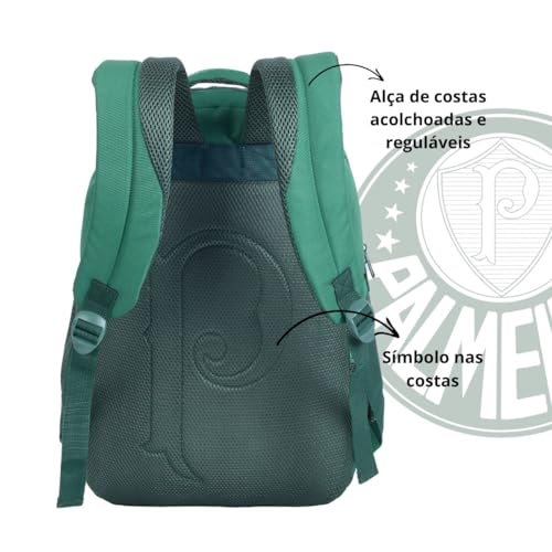 Mochila Bolsa de Costas Palmeiras Esportivo Infantil Juvenil Adulto Escolar Trabalho Faculdade Viage