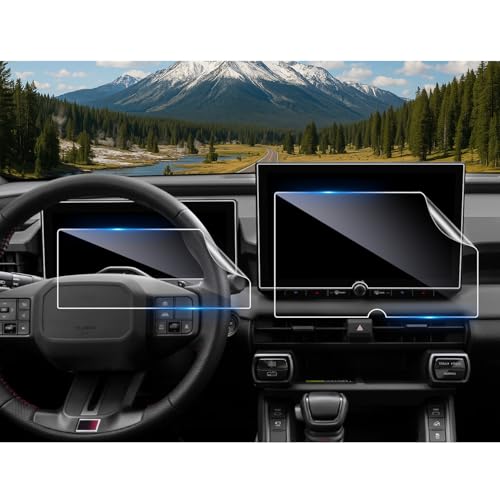 Image of CDEFG 4Pcs 2026 RAV4 Screen Protector for 2026 Toyota RAV4 12.9-Inch Touchscreen (XSE /Limited), for 2026 Toyota RAV4 Hybrid Accessories Nano Plastic Screen Cover (12.9 inch Navi & 12.3 inch Dash)