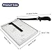 Guillotine Paper Cutter, 12 Inch Heavy Duty Guillotine, 12 Sheet Capacity Stack Paper Trimmer with Safety Blade Lock, 12