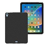 Veamor iPad Air 5/4 2022/2020 Silicone Back Case Cover, Anti Slip Rubber Protective Skin Soft Bumper for Apple iPad Air 5th/4th Generation 10.9-inch, Kids Friendly/Shockproof (Black)