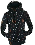 VIN TE Kinder Kapuzenpullover Sweatshirt Hoodie Warmer Fleece Pulli Anker Punkte 140 - 158 (Blau-1778, 158)