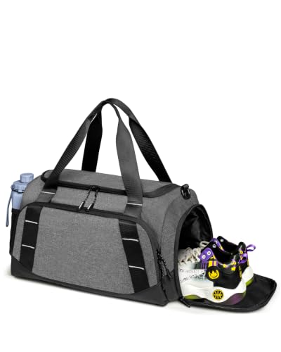 Image of Small Gym Bag for Men, Travel Duffle Bag with Shoe Compartment