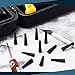 60 Pcs Pool Solar Panels Repair Plugs Solar Pool Heater Repair Kit Pool Solar Plugs for Solar Swimming Pool Heater Panels, Black (0.250)