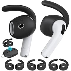 for AirPods 4th Gen [Large+Medium+Small, Black]