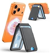 OMOTON for Magsafe Wallet, Magnetic Card Holder with Stand Fits for 4 Cards Compatible with iPhon...