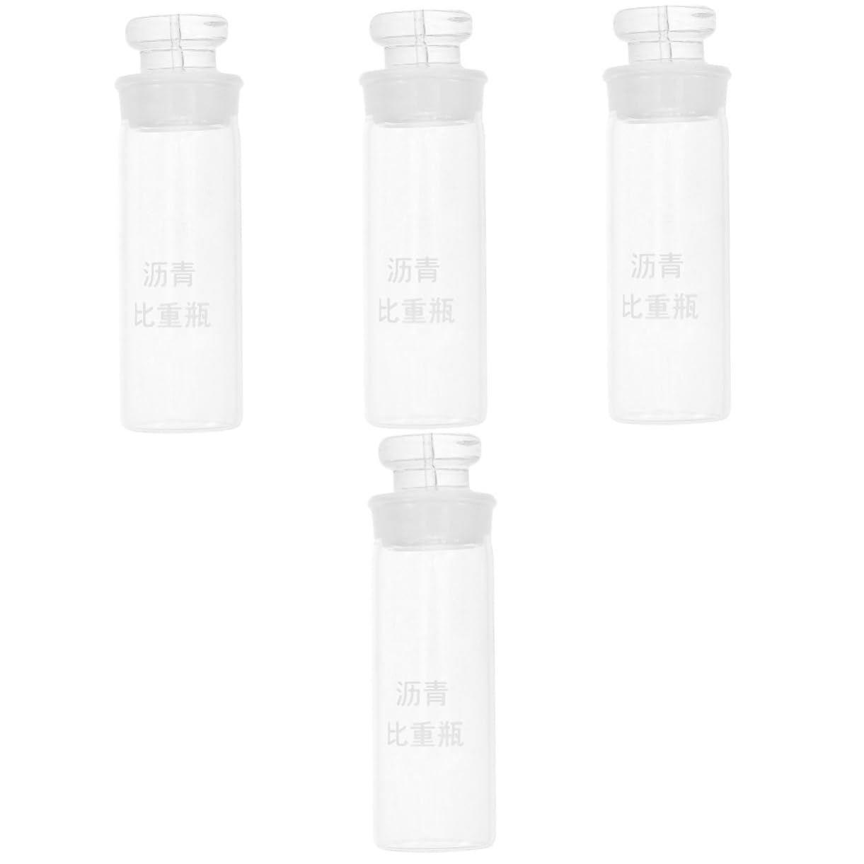 ULTECHNOVO 4 Stück Asphaltpyknometer Dichteflasche Reagenzien-aufbewahrungsflasche Reagenzflasche Flasche Für Laborreagenzien Glas