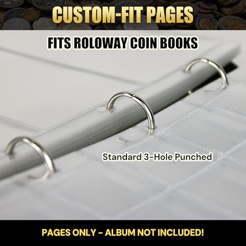 Páginas para billetes ROLOWAY compatibles con álbum de colección 4