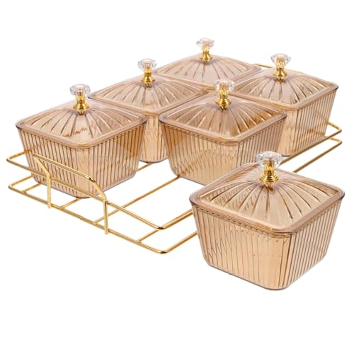 Genérico 1 Juego Plato De Snack De Melón y Fruta Fiesta Pararse Soporte De La Magdalena Bandeja Para Empanar Bandejas De Catering Con Tapas Vajilla Platos Para Servir Pd Golden Reutilizable