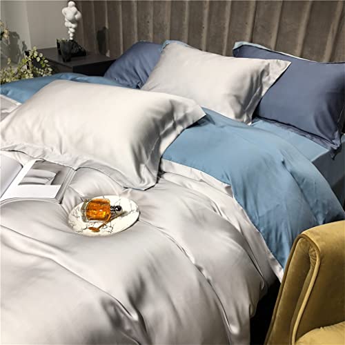 Parure de lit en soie cadeau d'exception avec drap et taies