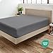 Bare Home Fitted Bottom Sheet King Size - Premium 1800 Microfiber - Ultra-Soft Hotel Luxury - Deep Pocket - Durable and Long Lasting - Fitted Sheet (King, Grey)